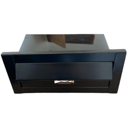 Caixa de Correio Inox Jornal Carta Moderna Preto G - 5 Caixa de Correio Inox Jornal Carta Moderna Preto G - 5