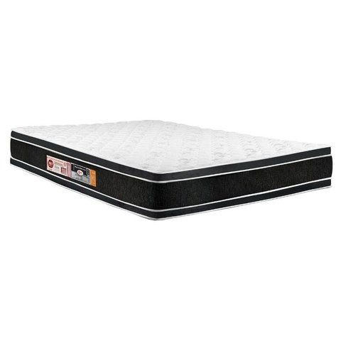Colchão Queen Castor Espuma D33 Black White AIR Double Face Euro Pillow (158x198x27) - 