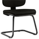 Ver imagem 3 de Cadeira de Escritório Job Fixa Couro Sintético Preto - Lyam Decor