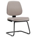 Ver imagem 1 de Cadeira de Escritório Job Fixa Linho Bege - Lyam Decor