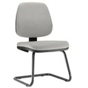 Ver imagem 2 de Kit 2 Cadeiras para Escritório Job Fixa Linho Cinza - Lyam Decor