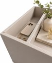Ver imagem 7 de Mesa Cabeceira Suspensa Vivian MDF Off White Criado Compacta