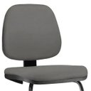Ver imagem 2 de Cadeira Para Escritório Job L02 Fixa Crepe Cinza - Lyam Decor