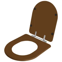 Assento Sanitário Poliester Carrara Caramelo para vaso Deca - 2