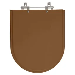 Assento Sanitário Poliester Carrara Caramelo para vaso Deca - 1