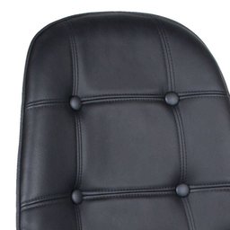 Cadeira Estofada Botonê - Preto - Metal Cromado - 2