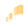 Lustre Madeira Retangular Linear Led Integrado 98cm -snk 01 - Tauari Bq - 1