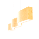 Ver imagem 1 de Lustre Madeira Retangular Linear Led Integrado 98cm -snk 01 - Tauari Bq