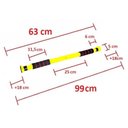Ver imagem 2 de Barra de Porta ajustável para exercícios WCT Fitness Cor Amarela 70043