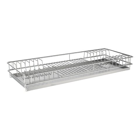 Escorredor de Pratos Embutir 870x75x270mm Mód 900mm Cromado