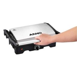 Grill Arno Dual Gnox, 1100W, Capacidade 4 Hamburgueres, Inox - 110V - 10