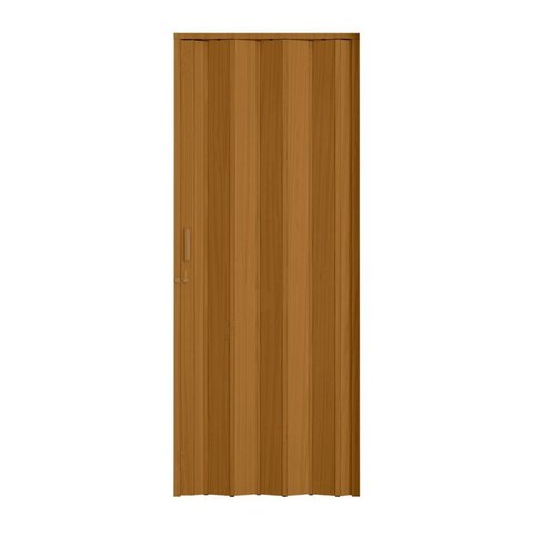 Porta Sanfonada de PVC 210cm x 96cm Plastporta Bcf Marrom/Cerejeira