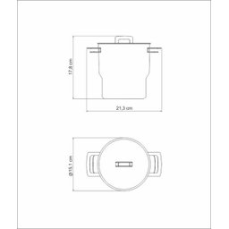 Cuscuzeira Brava 2,1L Em Aço Inox com Alça e Tampa Tramontina 62419/140 - 2 Cuscuzeira Brava 2,1L Em Aço Inox com Alça e Tampa Tramontina 62419/140 - 2