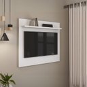 Ver imagem 5 de Estante Painel Tv com Prateleira Retro Sala Estar Clássica:off White