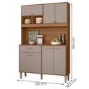 Ver imagem 4 de Armario de Cozinha Erva Doce 120 Cm 6 Portas e 1 Gaveta Ipe-fendy Ipe-fendy