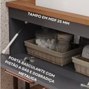 Ver imagem 5 de Gabinete Suspenso com Cuba, Painel Ripado e Espelheira 80cm Mari Espresso Móveis Cinza/Titanium