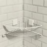 Porta Shampoo De Canto Branco - Linha Premium Decotec - 1