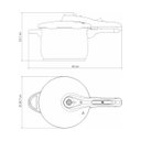 Ver mais imagens de Panela de Pressão 6l Tramontina Aço Inox Fundo Triplo Solar