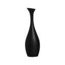 Ver imagem 1 de Vaso de Cerâmica Vanguard Preto Fosco Decoração de Sala 40,5x12x7 cm