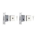 Ver imagem 1 de Trava SM 11500 dupla quadrada cromada 2 unidades Pado