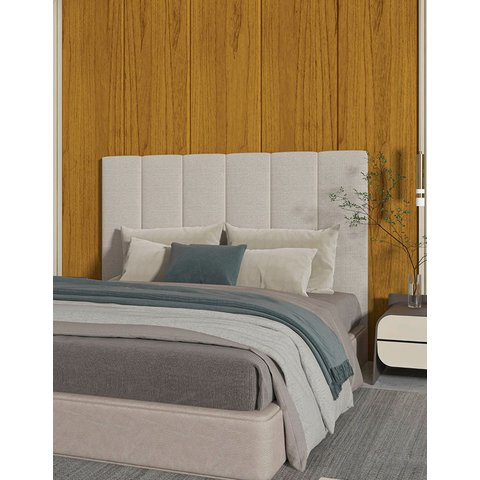 Cabeceira Modulo Suspenso de Parede Tecido Linho Cama Penny Tamanhos:Dimensão 1680 mm