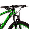 Bicicleta Aro 29 Spaceline Vega 27v Câmbios Importados Freio Hidráulico Preto e Verde Tam: 21 - 4