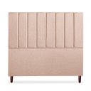 Ver imagem 1 de Cabeceira Estofada Cama Box Casal Carla 140cm Linho:rosê
