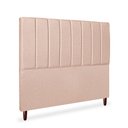 Ver imagem 3 de Cabeceira Estofada Cama Box Casal Carla 140cm Linho:rosê