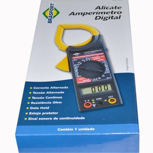 Alicate Amperimetro Digital Brasfort com Estojo modelo 8559 - 4