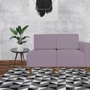 Ver imagem 3 de Poltrona Decorativa Alicia Lado Esquerdo Suede Rosê Pés Madeira Ms Decor