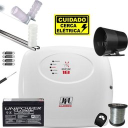 Kit Cerca Eletrica E Alarme Residencial Ecr18 10x20 60mts Jfl - 1