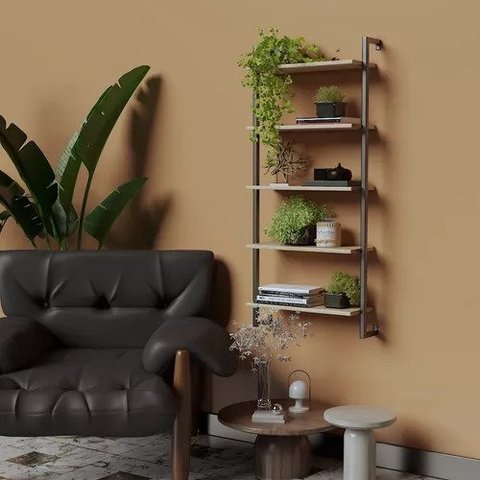 Aparador Jardineira Planta Exotica Decoração Interna Vasos Technox Marron