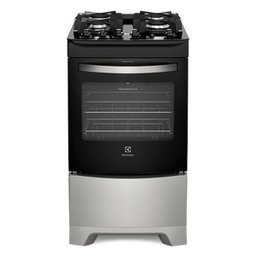 Fogão Electrolux com 4 Bocas com Mesa Em Vidro Temperado 52Gs Silver Bivolt - 1 Fogão Electrolux com 4 Bocas com Mesa Em Vidro Temperado 52Gs Silver Bivolt - 1