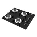 Ver imagem 1 de Cooktop Chamalux 4 Bocas Ultra Chama Preto Bivolt