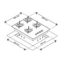 Ver imagem 2 de Cooktop Chamalux 4 Bocas Ultra Chama Preto Bivolt