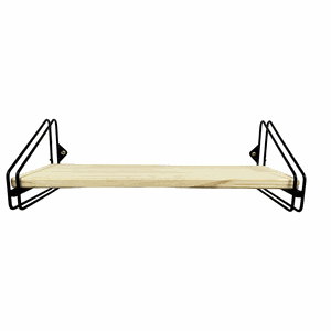 Nicho Prateleira Pinus 16 Cm X 49 Cm - Super Luxo C/suporte Branco