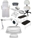 Ver imagem 1 de Kit Cadeira Podologia Mocho Exaustor com Luminária Escada Alta Frequência Htm Brinde Fiscomed Kit Ma