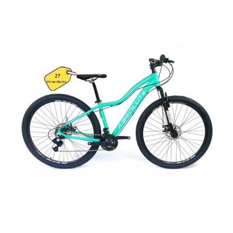 Bicicleta Aro 29 Absolute Hera Alumínio 27v Freio a Disco Mecânico Garfo com Suspensão - Verde