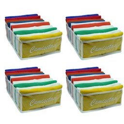 Colmeia Organizadora Para Camisetas - Branca 4 Peças - 1