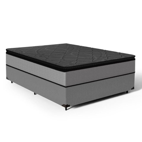 Cama Box com Colchão de Molas Ensacadas Pillow Top Umaflex Vitta Casal 138cm