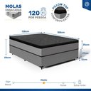 Ver imagem 3 de Cama Box com Colchão de Molas Ensacadas Pillow Top Umaflex Vitta Casal 138cm