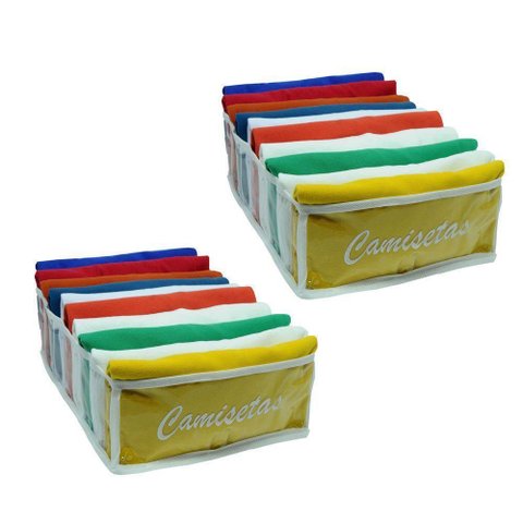Colmeia Organizadora Para Camisetas - Branca 2 Peças