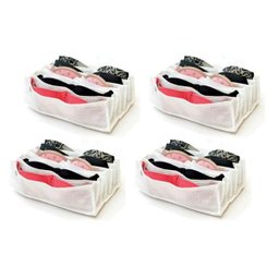 Colmeia Organizadora VB Home para Sutiã Bojo TNT Branco 4 peças - 1