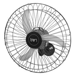 Ventilador de Parede 50cm Bivolt Preto Metal Tron - 1