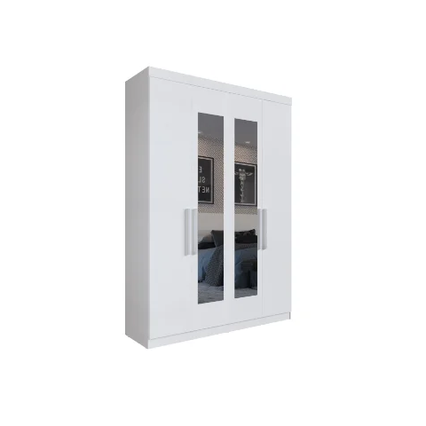 ROUPEIRO HERVAL PH 1714 - COR BRANCO - COM ESPELHO