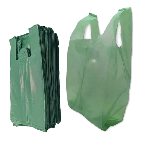 Sacola Plástica Reciclada Reforçada Verde 12kg + 1000 Sacola