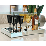 Bandeja Prata Grande Espelhada Vidro Decoração Casa 60x30 - 3