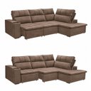 Ver imagem 6 de Sofá de Canto Apolo 2,80m com Chaise Direita Retrátil Reclinável