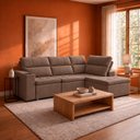 Ver imagem 1 de Sofá de Canto Apolo 2,80m com Chaise Direita Retrátil Reclinável