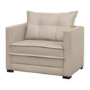 Ver imagem 2 de Sofá Cama Solteiro Berlim B10 Suede Bege - Mpozenato